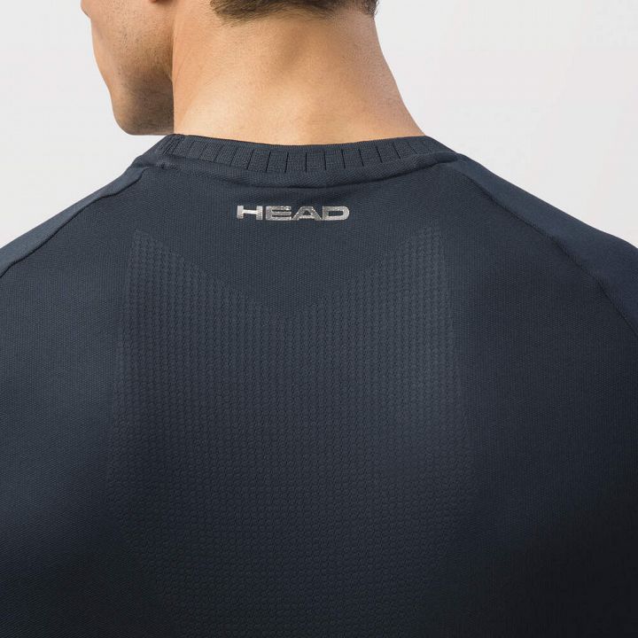 Head Performance T-Shirt Print / Navy